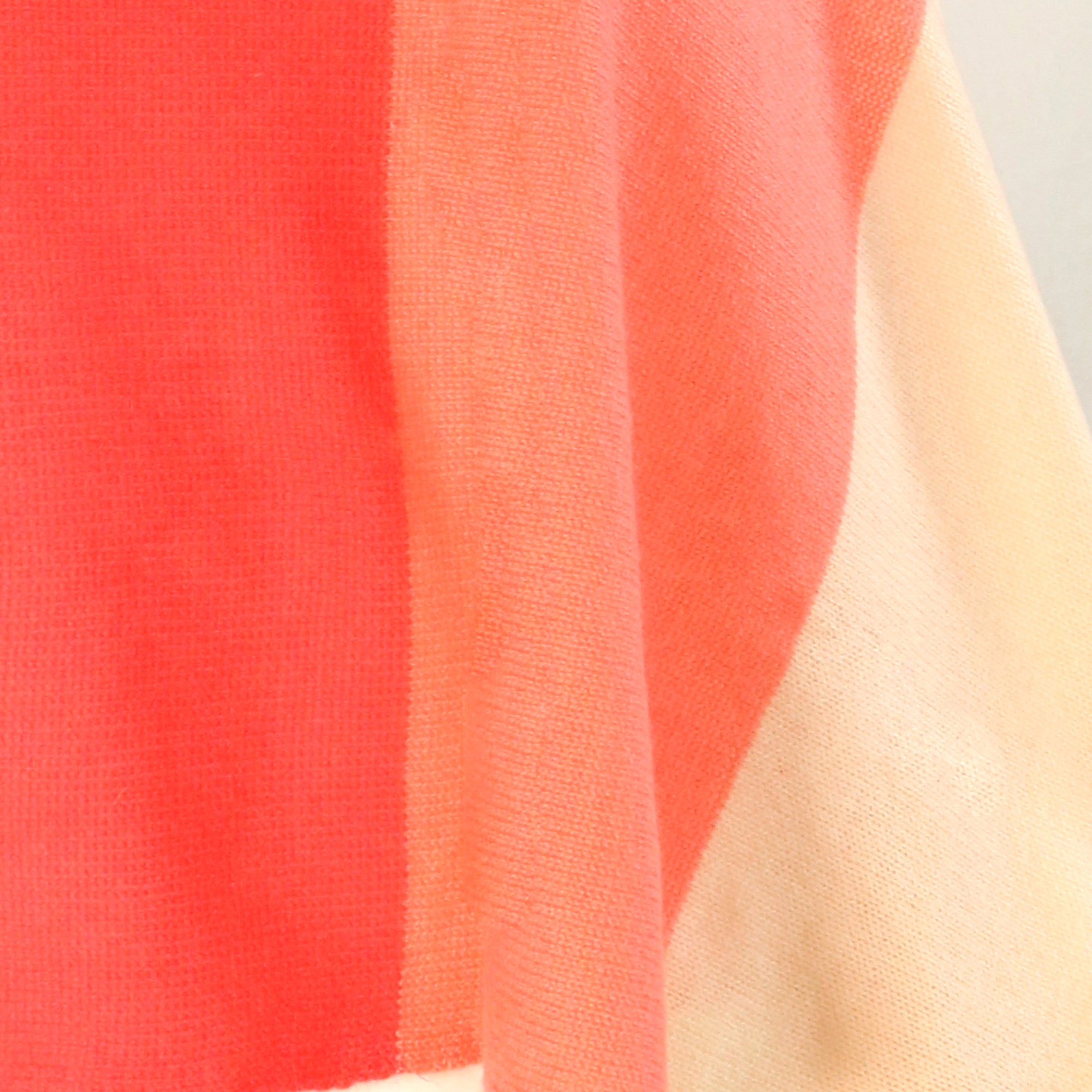 Womens | Cashmere Striped Poncho | Charry/Lobster