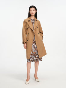 Loose-Fit Trench Coat | Khaki