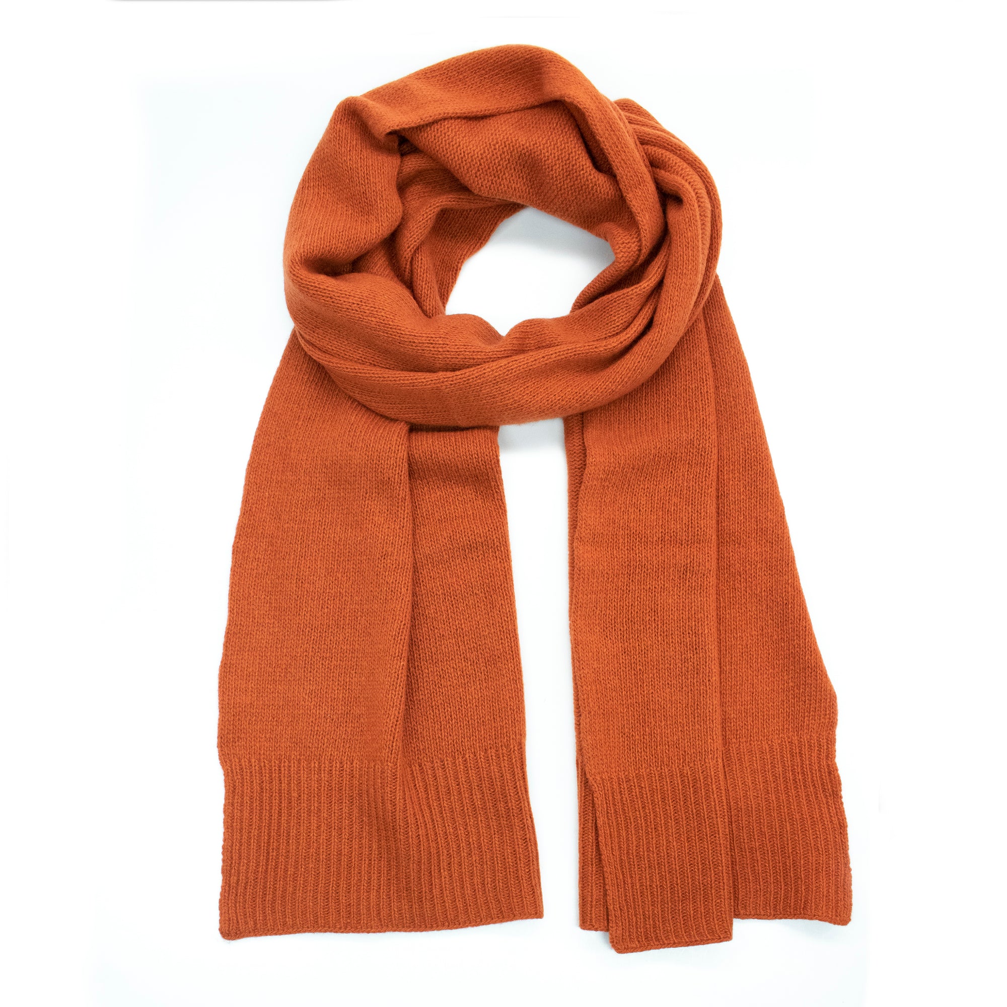 Unisex | Cashmere Scarf | Large | Rust