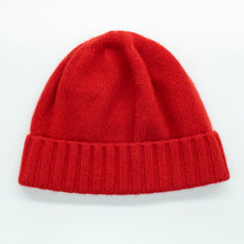Kids | Cashmere Beanie Hat | Fire Red