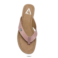 Jordyn Sandal Thong | Rose Faux Nappa