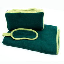 Unisex | Travel Set Color Block | Evergeen/Chartrouse