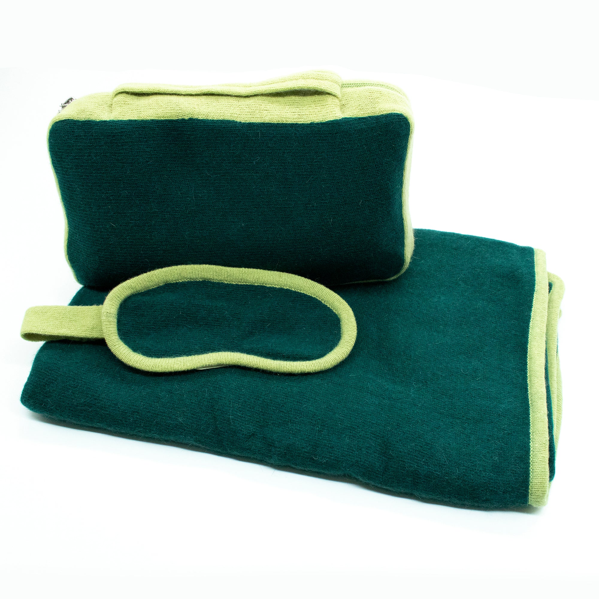 Unisex | Travel Set Color Block | Evergeen/Chartrouse