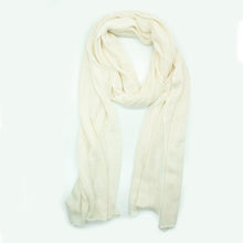 Silk And Cashmere Wrap | White