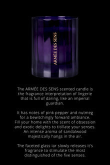 Candle Armée des Sens - Oriental notes | Black