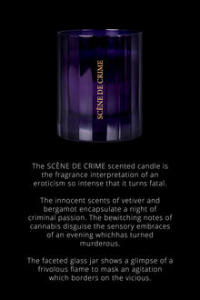 Candle Scène de Crime - Metallic notes | Violet