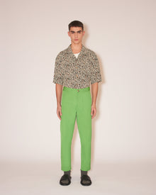 Mens | Jasper Cropped Straight-Leg Jeans | Green Ss22