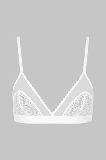 Triangle Bra - Accroche Coeur | White