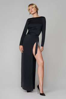 024 Open dress - Le Vestiaire | Black