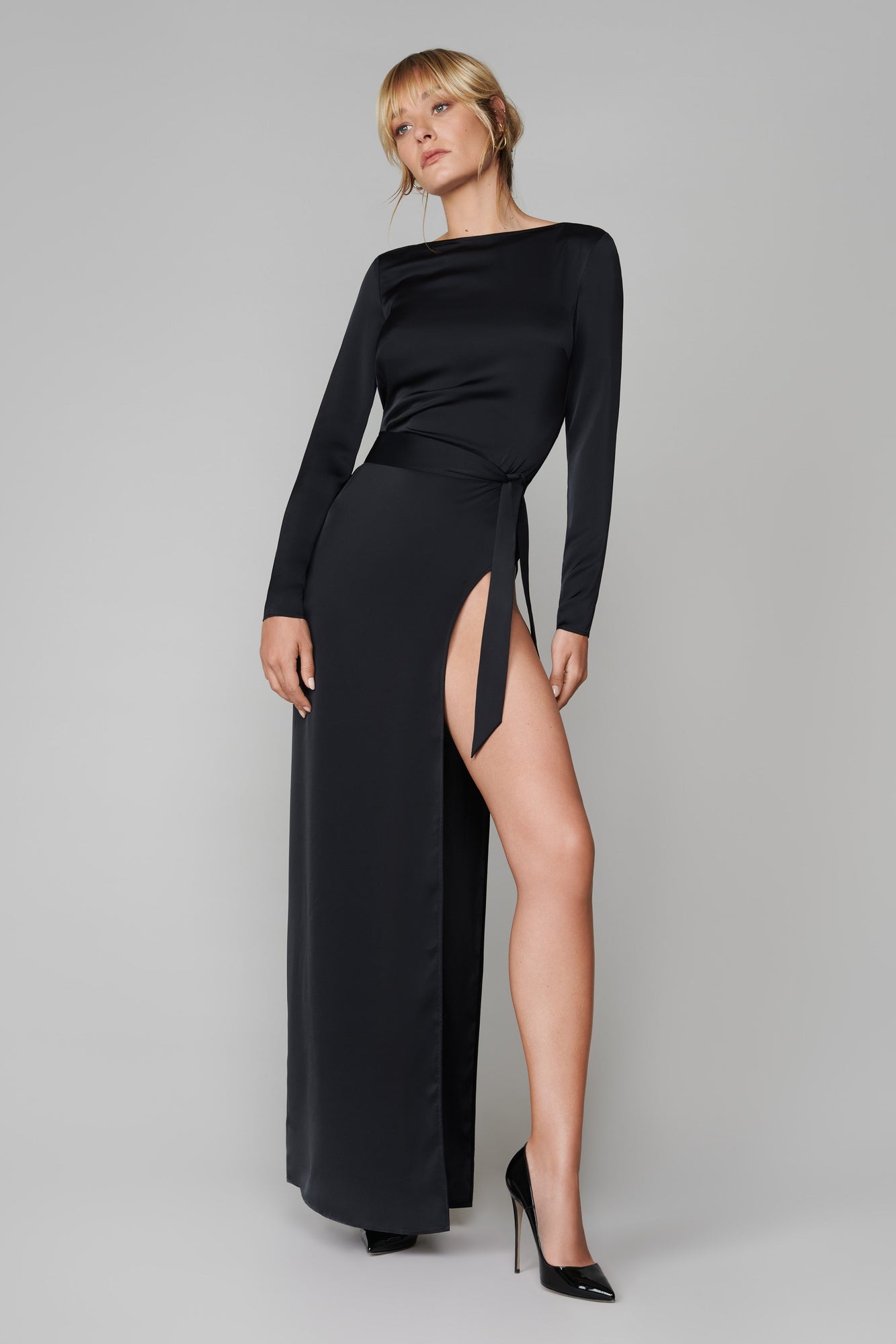 024 Open dress - Le Vestiaire | Black