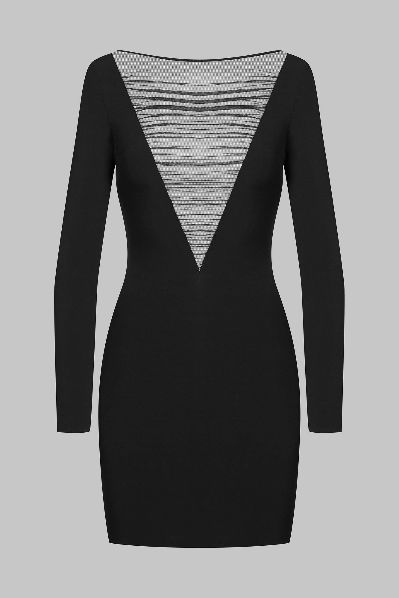 Long sleeves short dress - Nuit Fauve | Tawny