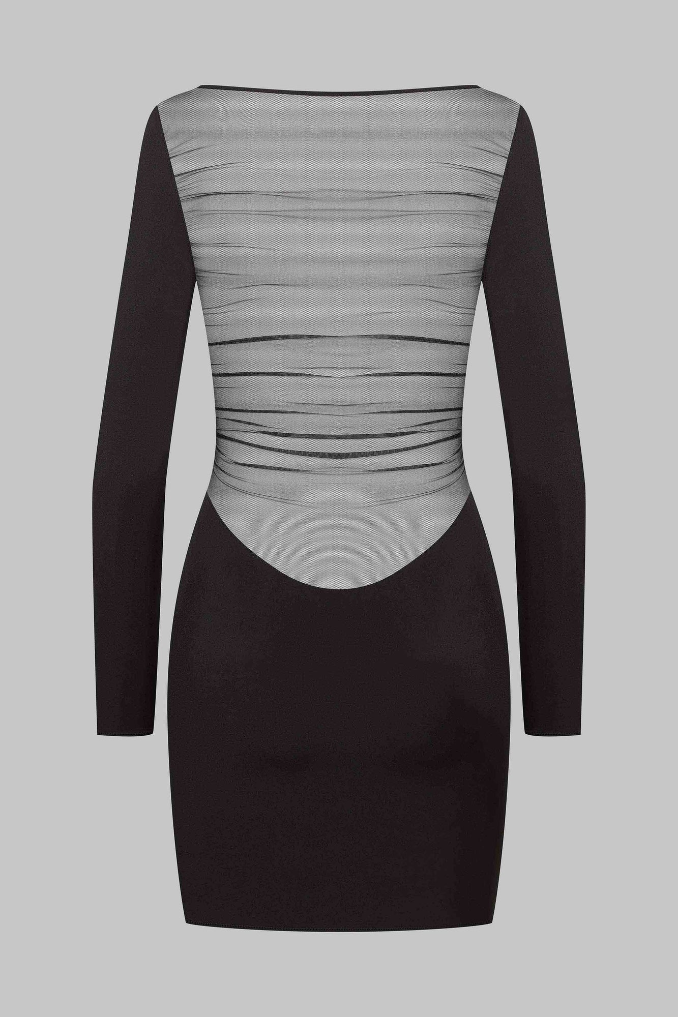 Long sleeves short dress - Nuit Fauve | Tawny