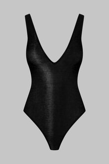 Thong Body V neck - La Femme Amazone | Black