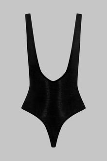 Thong Body V neck - La Femme Amazone | Black