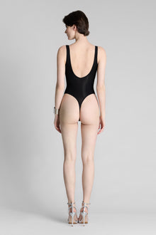 Thong Body V neck - La Femme Amazone | Black