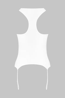 Tank top With Suspenders - La Femme Amazone | White