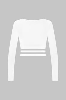 Long sleeves Wrap top - La Femme Amazone | White
