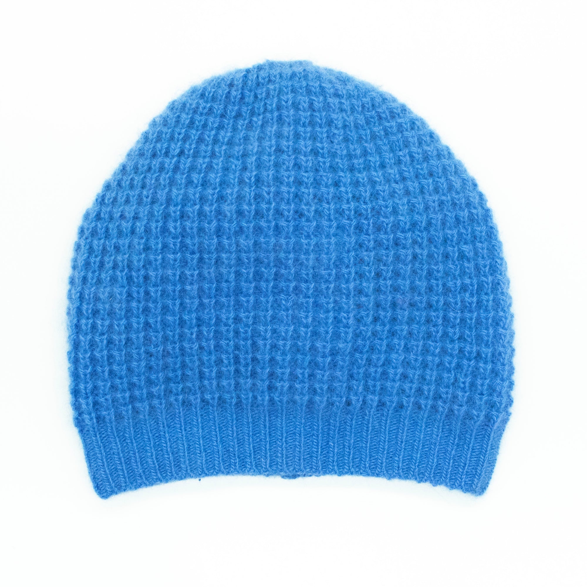 Kids | Cashmere Stitched Knit Hat | Cobalt Blue