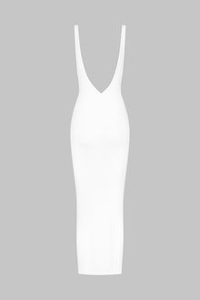 Naked back dress - La Femme Amazone | White