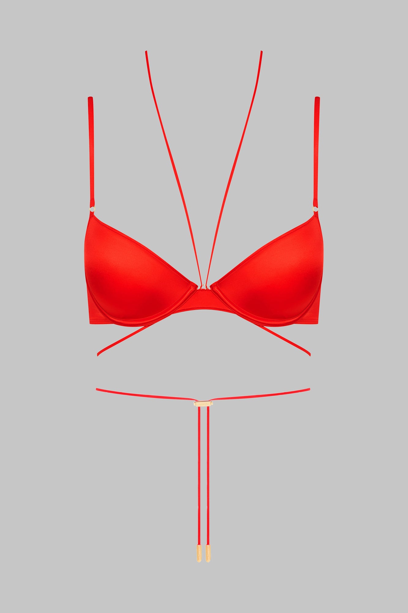 Balconette bra - French Kiss | Red