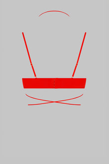 Balconette bra - French Kiss | Red