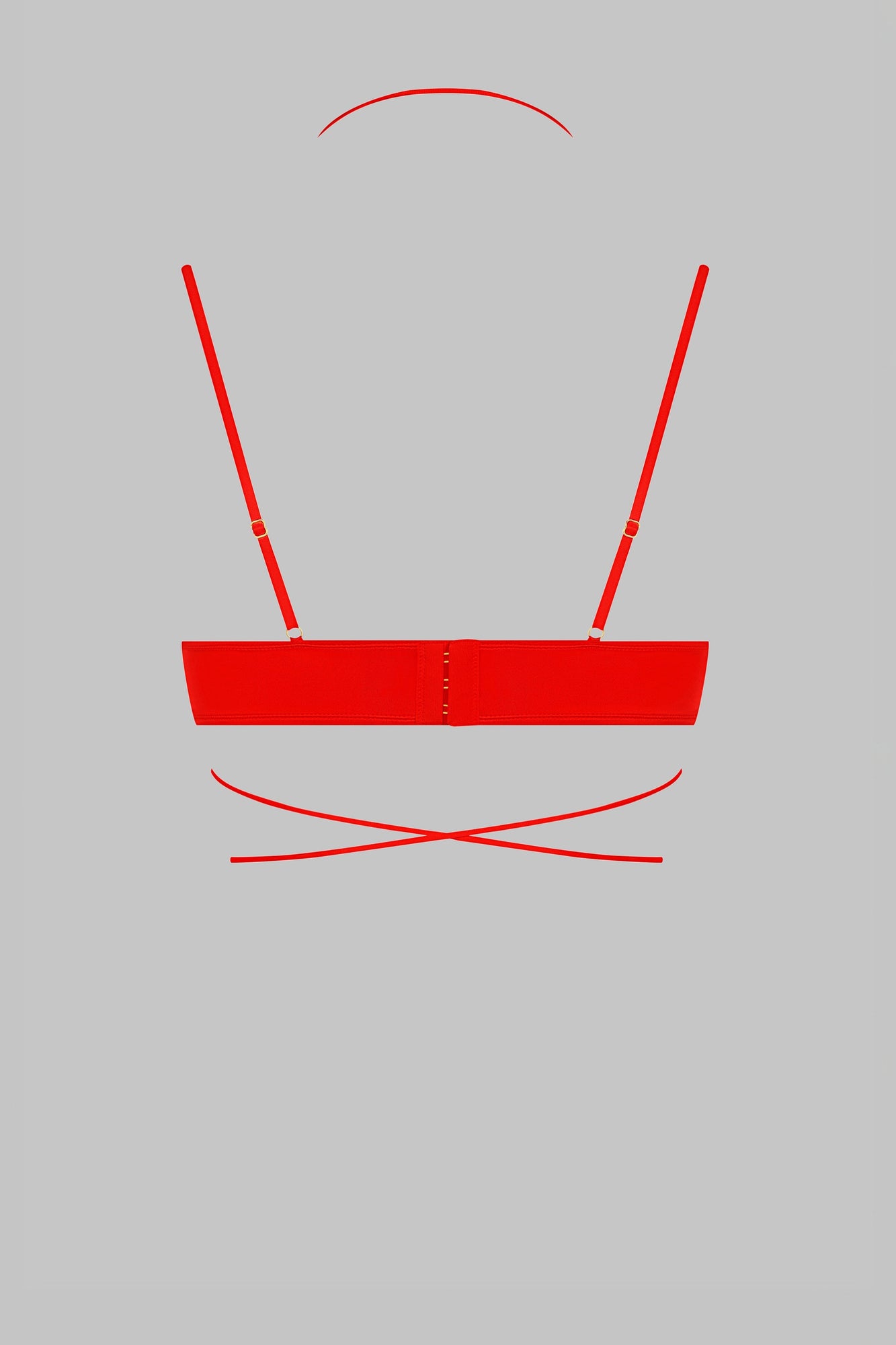 Balconette bra - French Kiss | Red