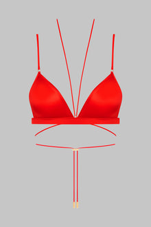 Triangle bra - French Kiss | Red