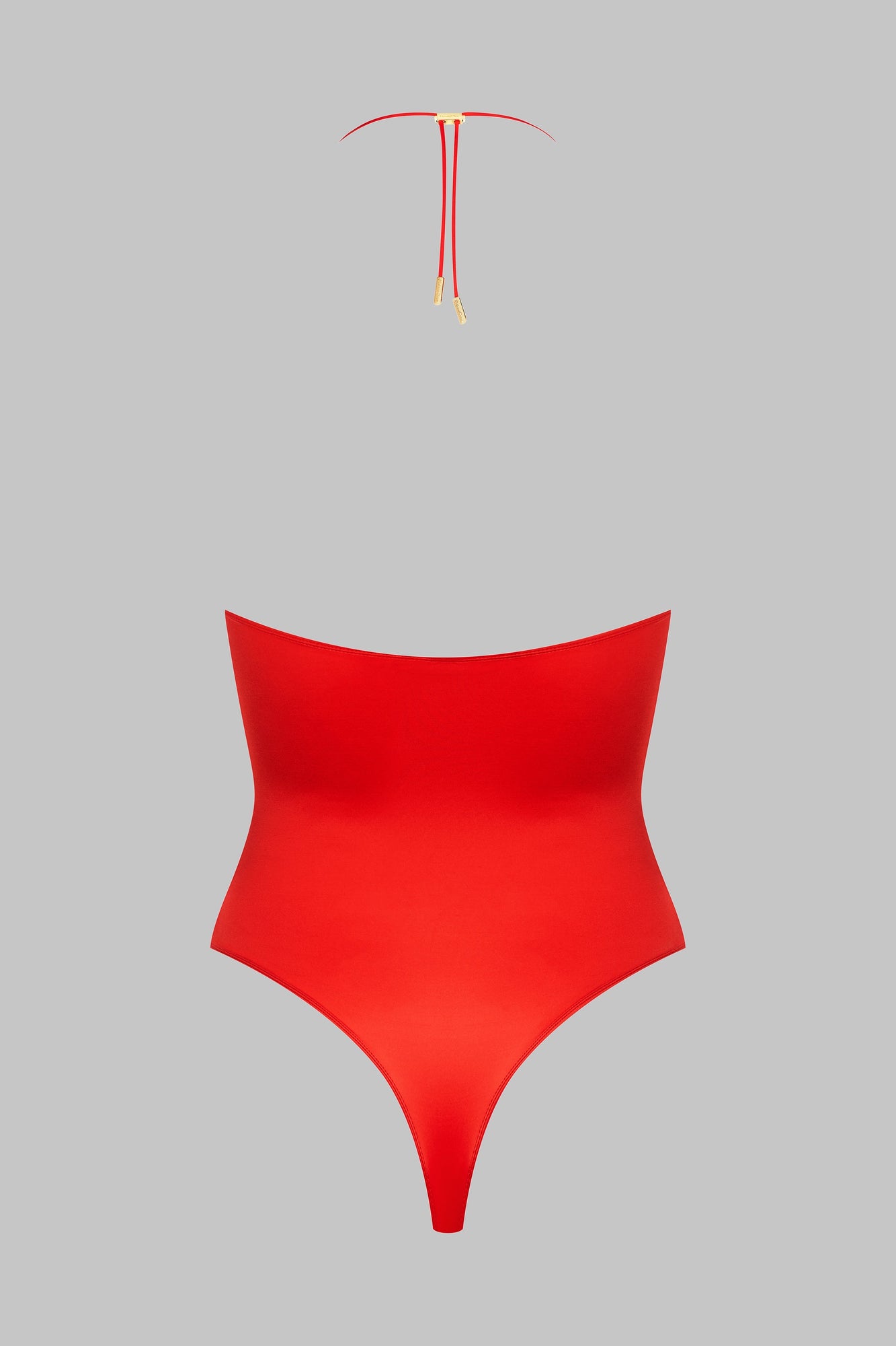 Bandeau thong bodysuit - French Kiss | Red