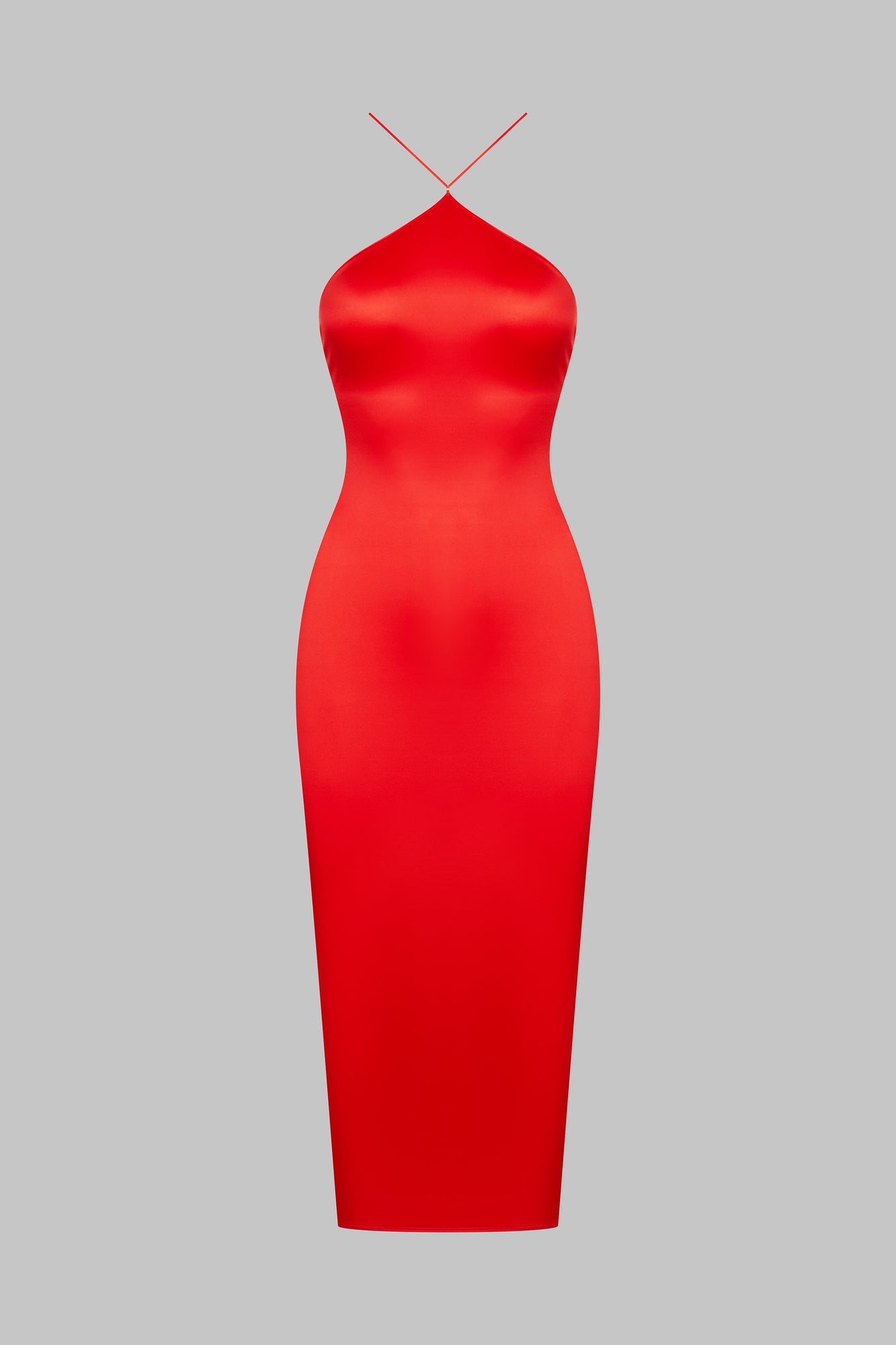 Open back midi dress - French Kiss | Red