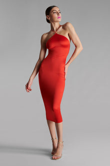 Open back midi dress - French Kiss | Red