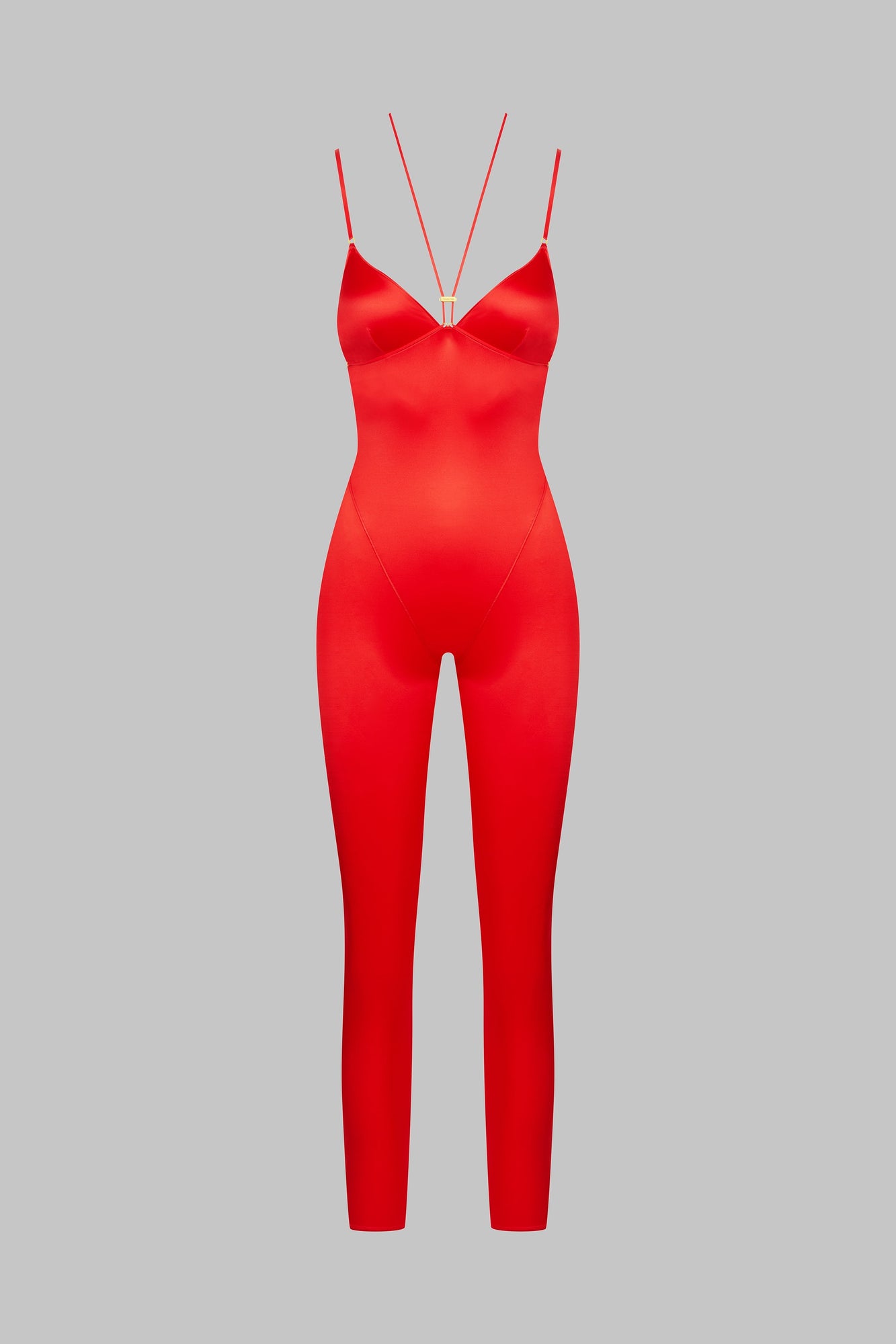 Open back strappy jumpsuit - French Kiss | Red