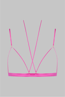 Open triangle bra - French Kiss | Pink