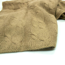 Womens | Cashmere Wrap with Cables | Incense