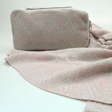 Chevron Travel Set | Pink/Grey