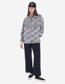 Unisex | Fox Checkers Fleece Pullover | Grey