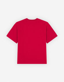 Unisex | Skiing Fox Dry Cotton Tee-Shirt | Red