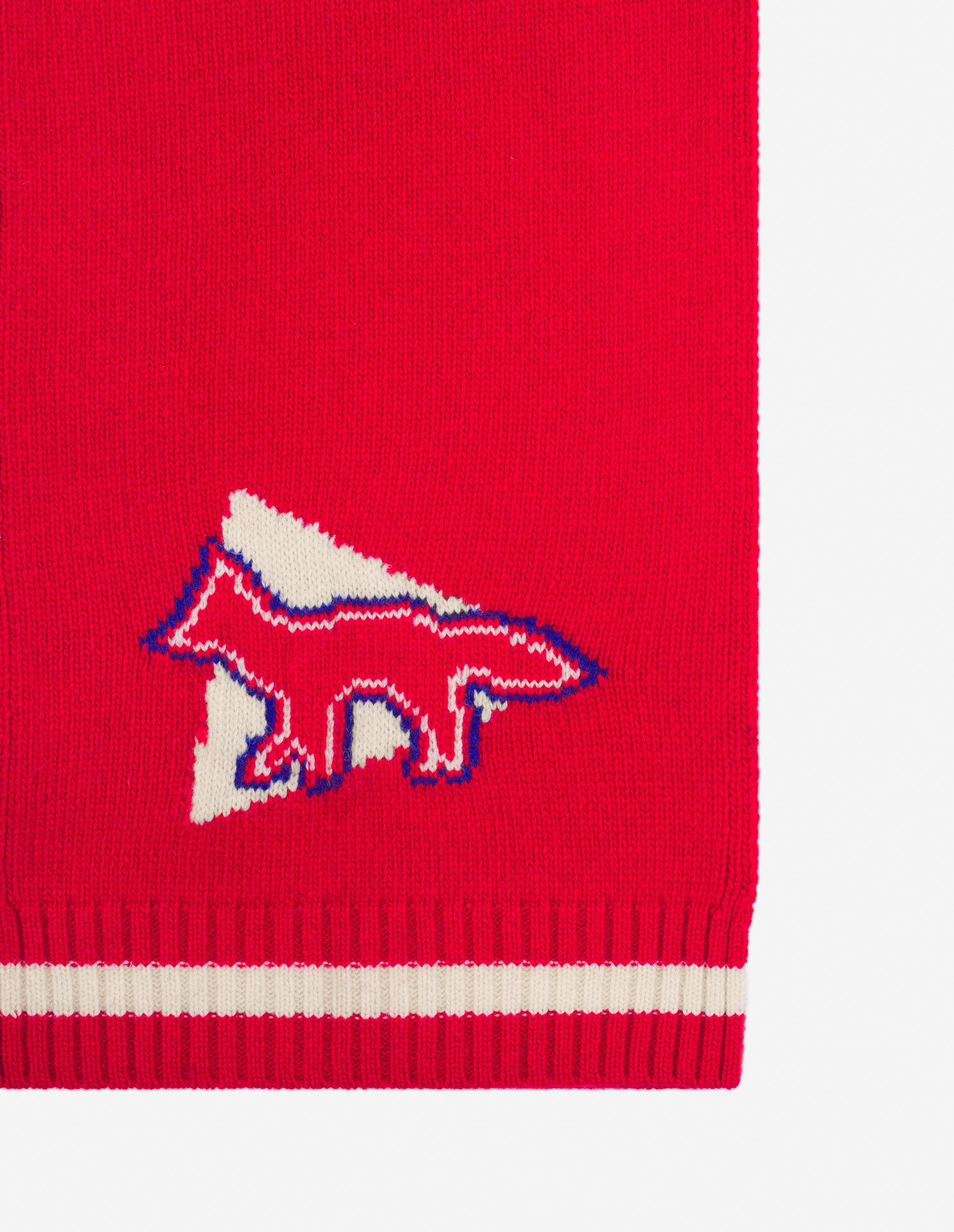 Unisex | Knit Stole | Red
