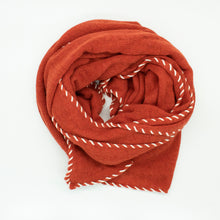 Womens | Wrap with Contrast Whipstitch | Cinnamon
