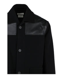 Bottega Veneta | Wool Leather Trimmed Jacket