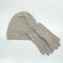 Womens | Cashmere Beanie with Pearls And Crystals | Herrings