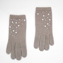 Womens | Cashmere Gloves with Pearls And Crystals | Herrings