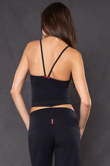 Women | Ruched Front Sexy Tank | Charcoal/Jet