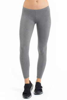 Women | Low Rise Ankle Legging | Charcoal Heather Gray