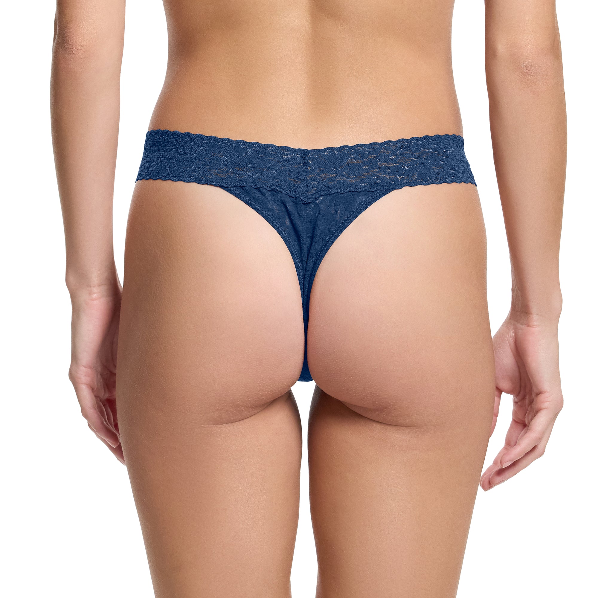 Flora Lace Original Rise Thong | Night Owl (Blue)