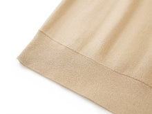 Silk and Wool Cashmere Knitted Sweater | Khaki