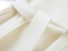 Thin-Strap Cashmere Coat | White