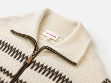 Yak Wool Ethnic-Style Zippered Collar Coat | Beige