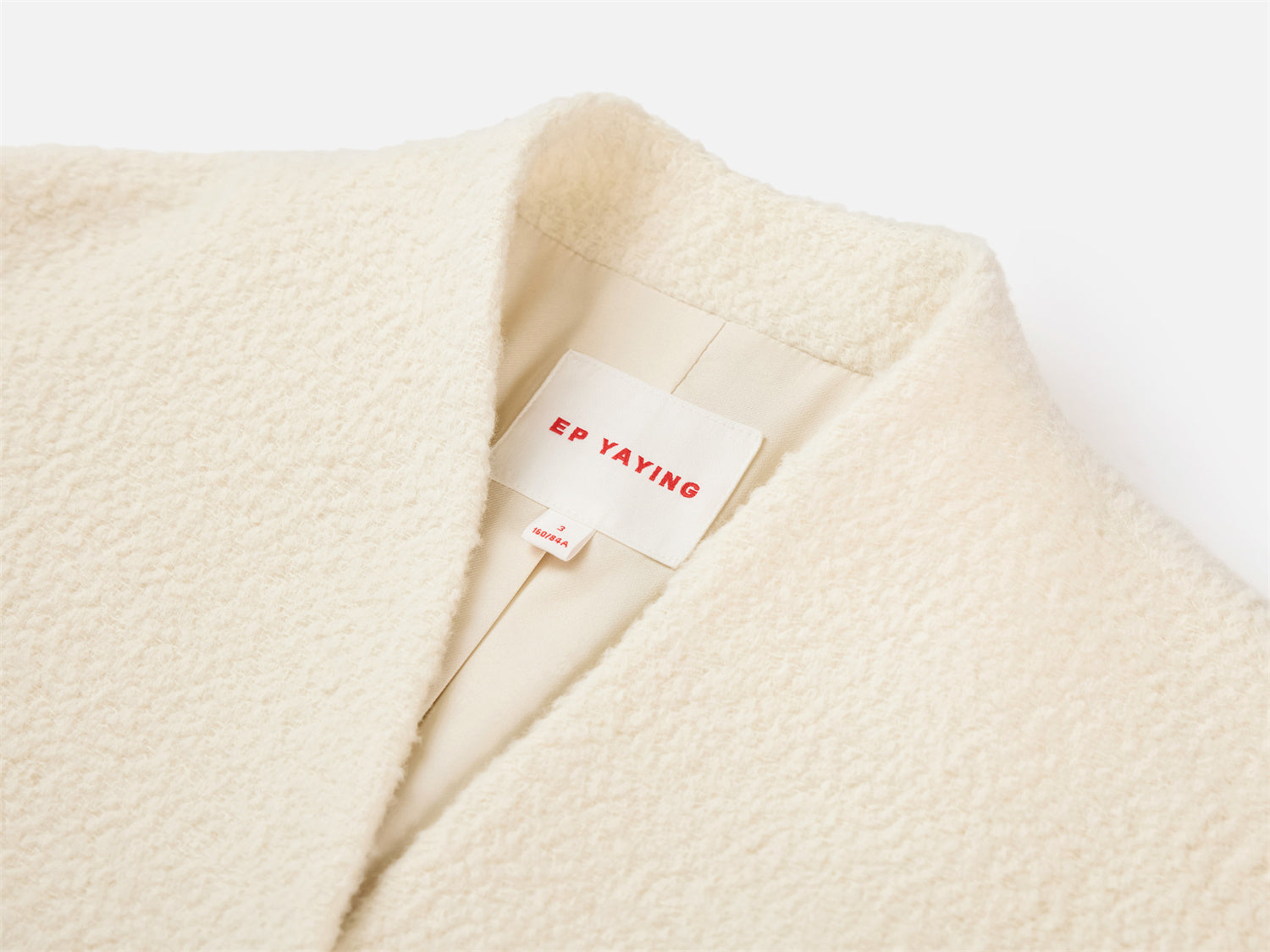 Boucle Long Blazer | Beige