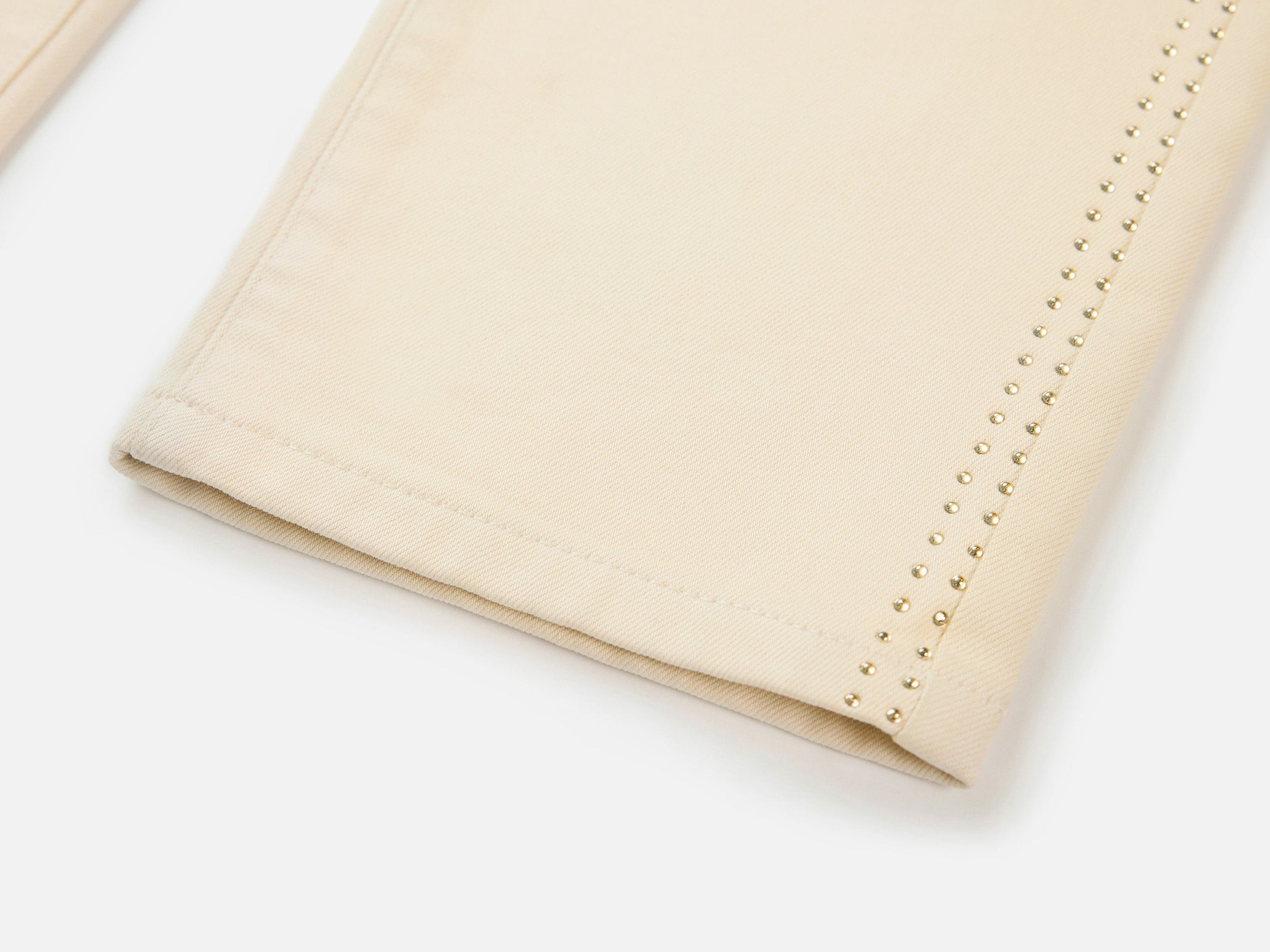 High-Waisted Straight-Leg Jean | Beige