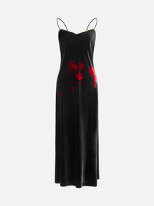 Silk Velvet Dress | Black